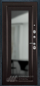 Дверь с зеркалом №47 с отделкой МДФ ПВХ - фото №2