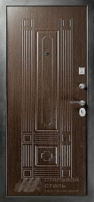 Металлическая дверь венге в квартиру с отделкой МДФ ПВХ - фото №2