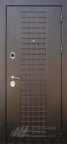 Трёхконтурная дверь в частный дом Д3К №8 с отделкой МДФ ПВХ - фото