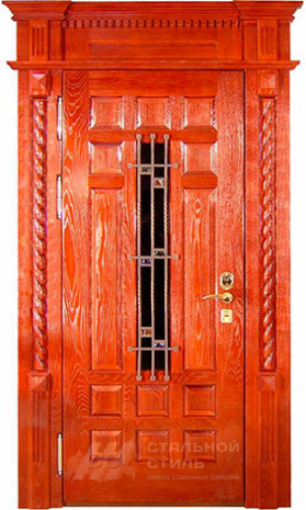 Дверь «Парадная дверь №17» c отделкой Массив дуба