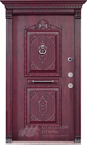 Дверь «Парадная дверь №20» c отделкой Массив дуба