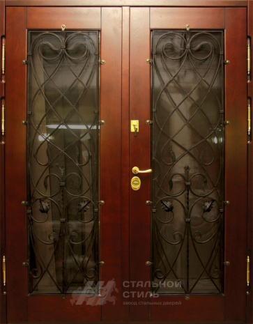 Дверь «Парадная дверь №54» c отделкой Массив дуба